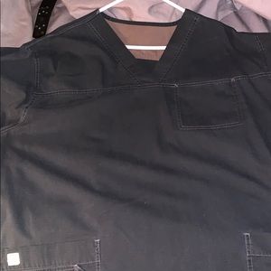 Carhartt men’s black ripstop scrub top